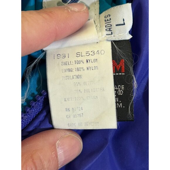 Columbia Ski Snow Jacket Sz Large reversable vintage 90's winter coat - Picture 8 of 15